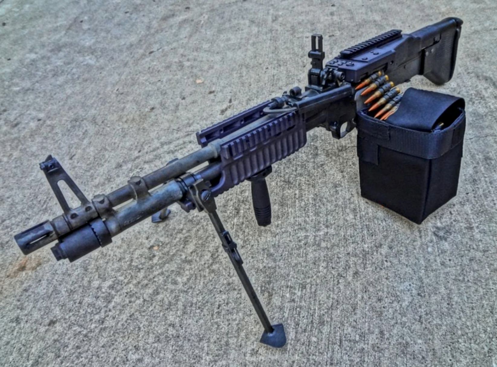 M-60 "The Hog" – Belt-Fed Machine Gun add-on experience at Adrenaline Mountain Las Vegas shooting range