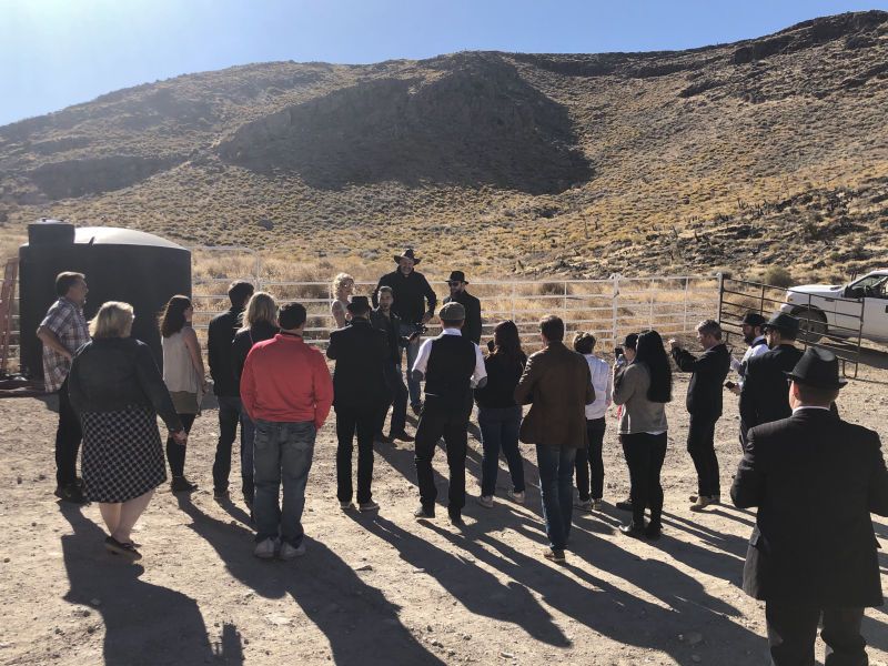 Extreme wedding ceremony at Adrenaline Mountain Las Vegas desert venue 5