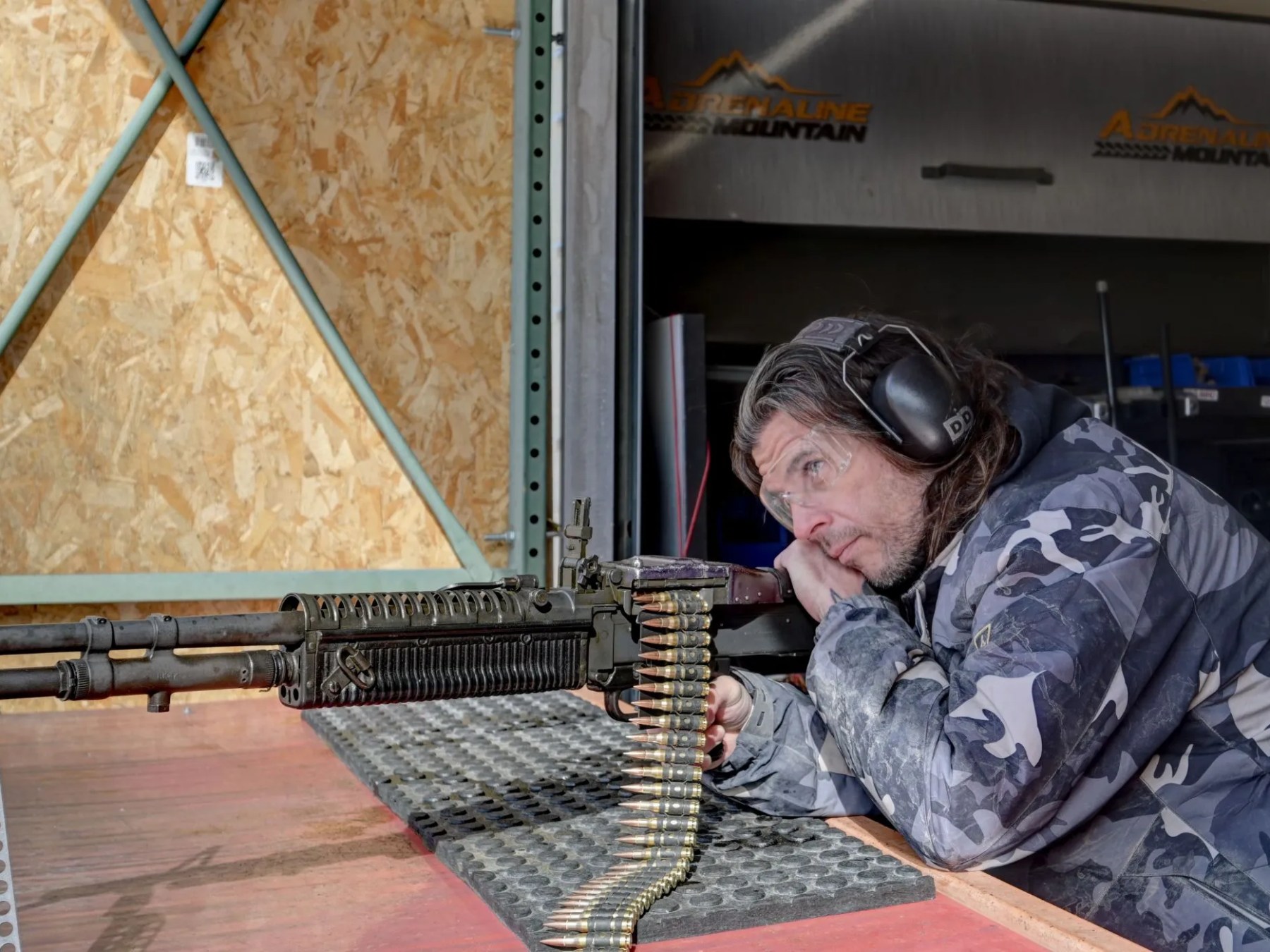 a man holding a gun